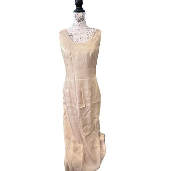 Karen Lawrence by Matthew Jacket Dress Combo Size 8 Metallic Gold Vintage MOTHER - Picture 2 of 16